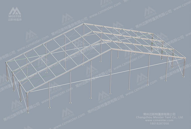 40米跨度啤酒大棚框架圖 40米跨度啤酒大棚框架圖